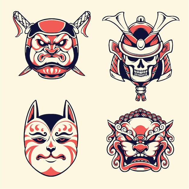 设计少儿脸谱简笔画