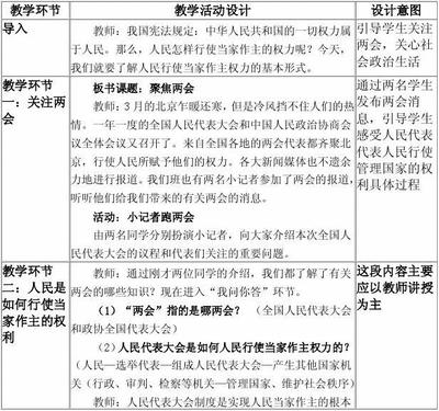 宪法教学设计