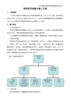 沥青混凝土施工组织设计