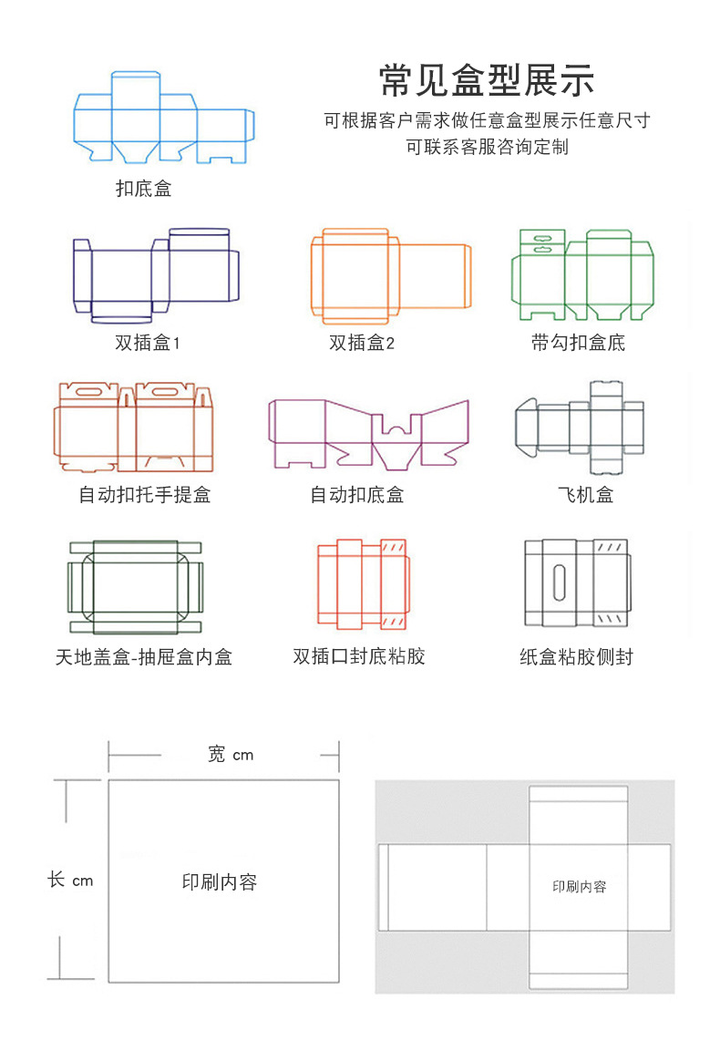 彩盒印刷尺寸怎么计算