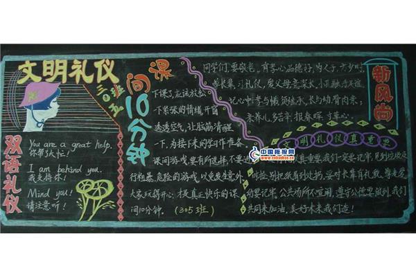 小学黑板报版面设计