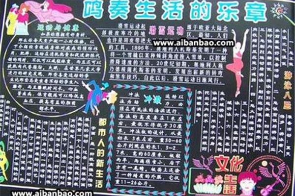 小学黑板报版面设计