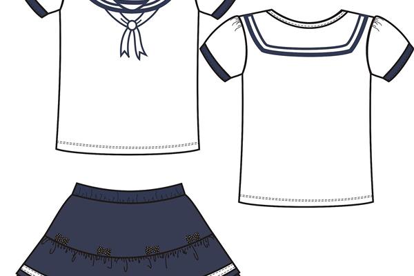 小学生服装设计图手稿