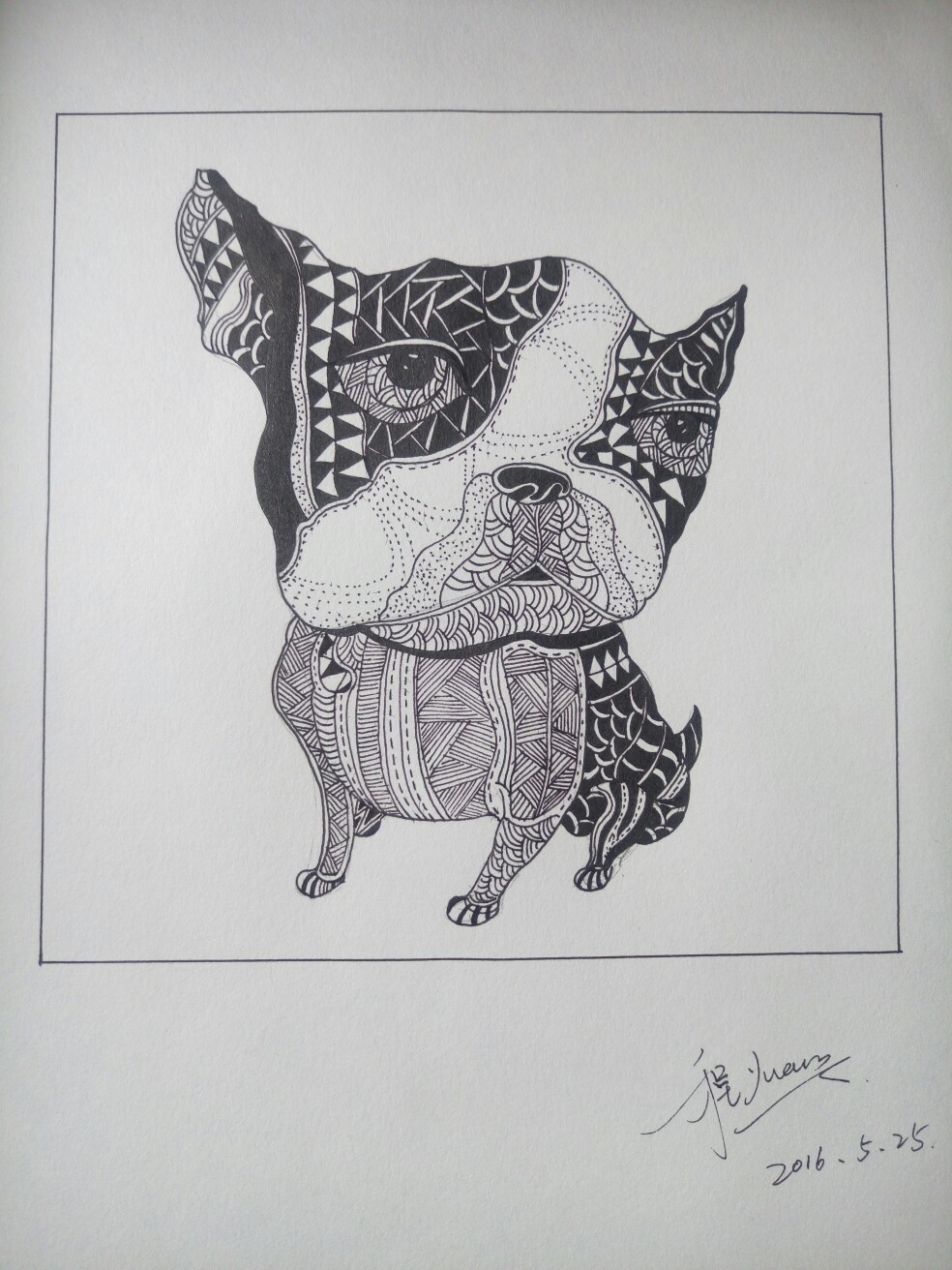 黑白设计画