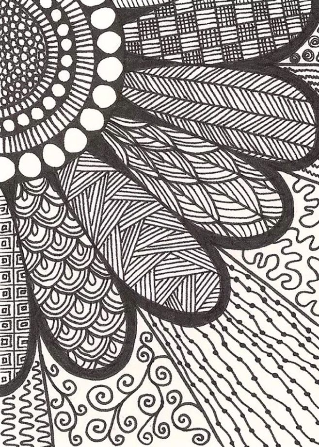 黑白设计画