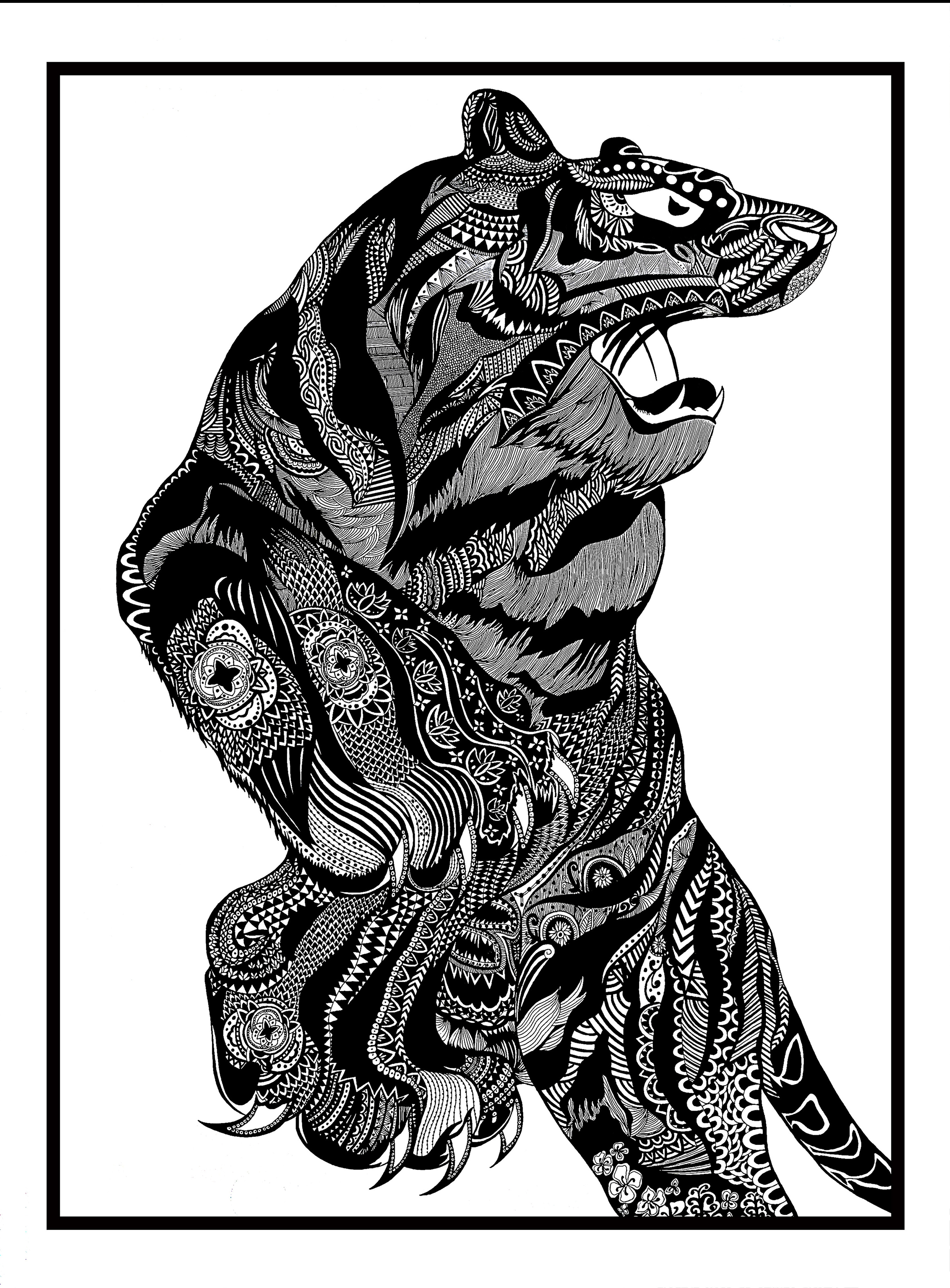 黑白设计画