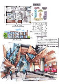 展示设计手绘