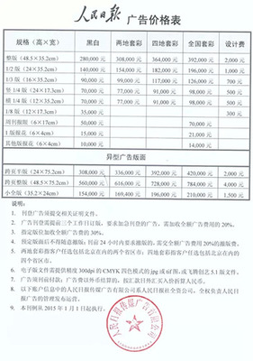 一般广告费多少钱