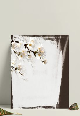 印刷画桃花怎么画