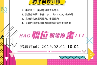 美术平面设计师招聘
