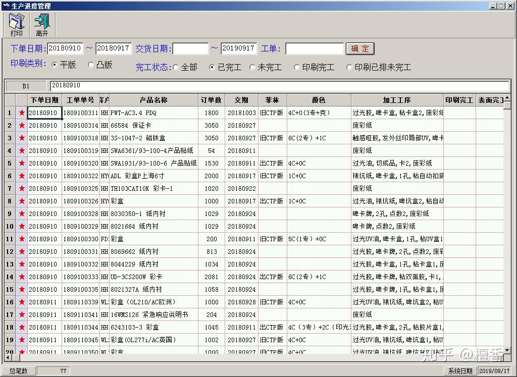 印刷公司需要什么erp系统
