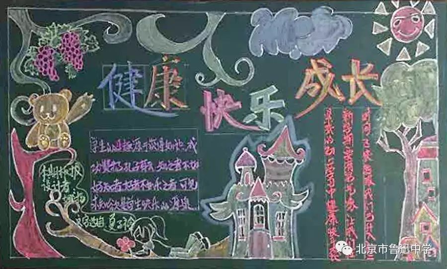 大学生新学期板报设计