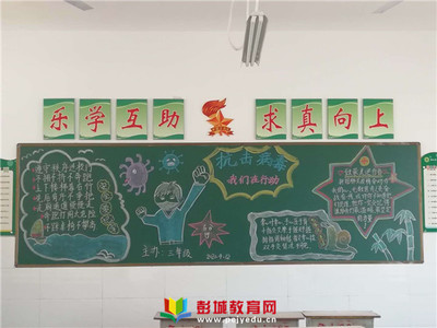 大学生新学期板报设计