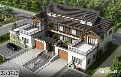 双拼联排别墅设计图