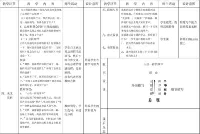 掌声的教学设计