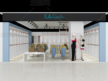 衣服店门头设计效果图