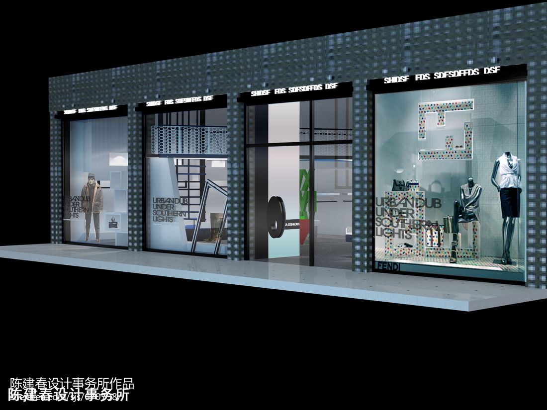 衣服店门头设计效果图