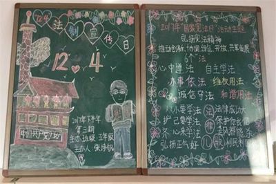 宪法黑板报设计
