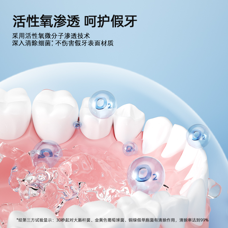 假牙清洁片广告