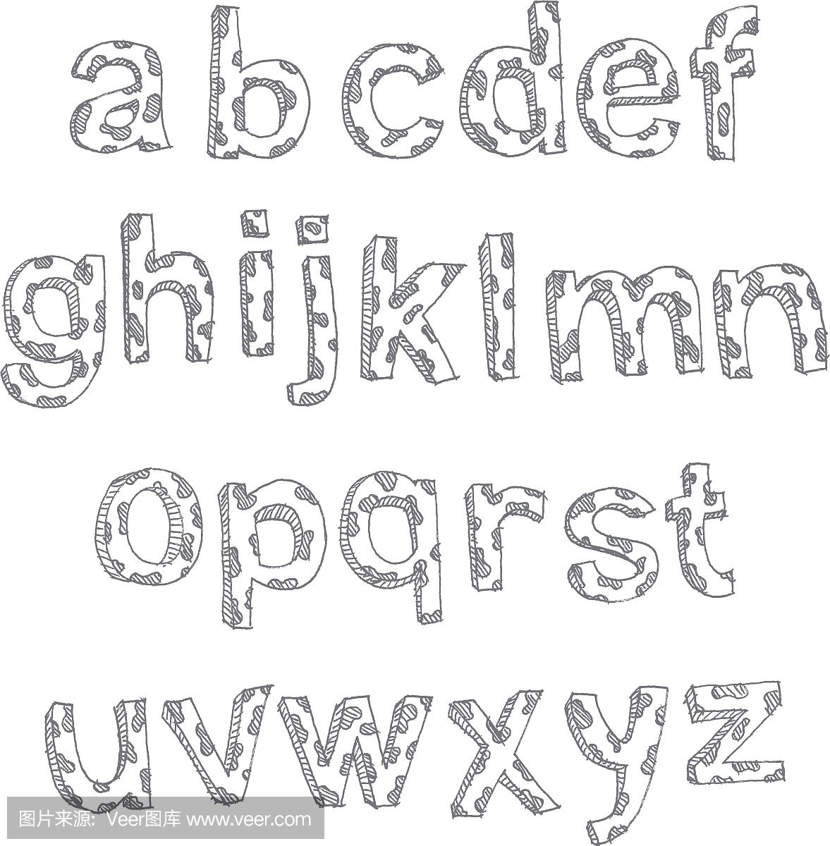 手写印刷字体