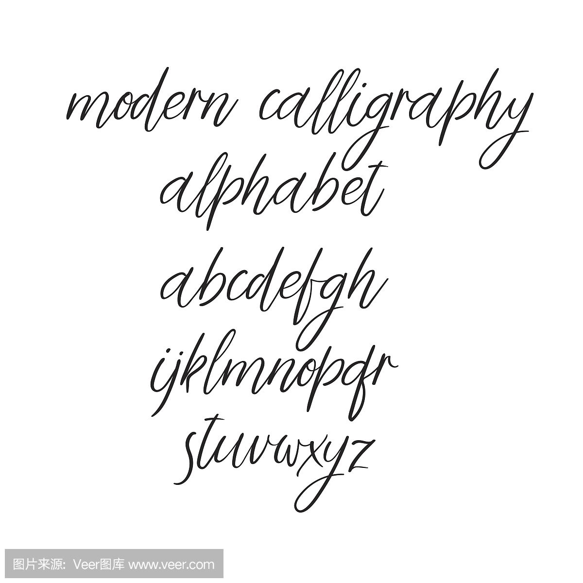 手写印刷字体