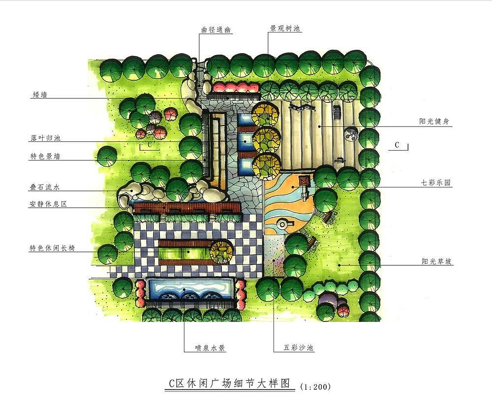 住宅景观设计平面图