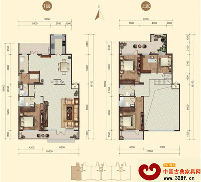 70平方三房装修设计图