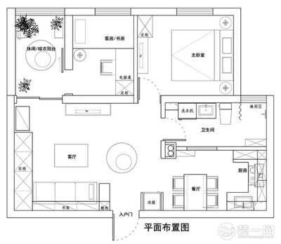70平方三房装修设计图