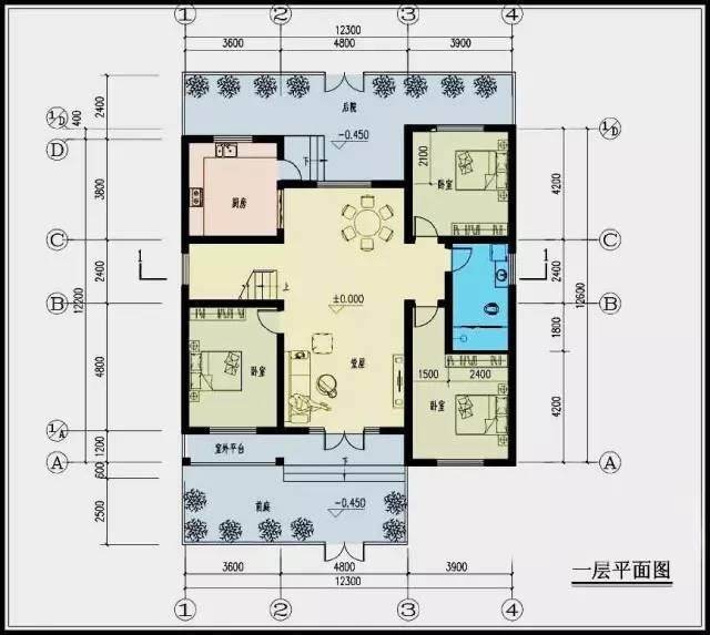 农村平房房屋设计