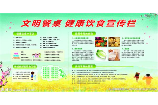 健康饮食手抄报设计图