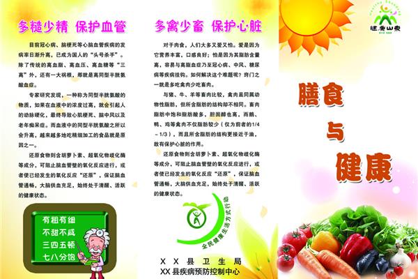 健康饮食手抄报设计图