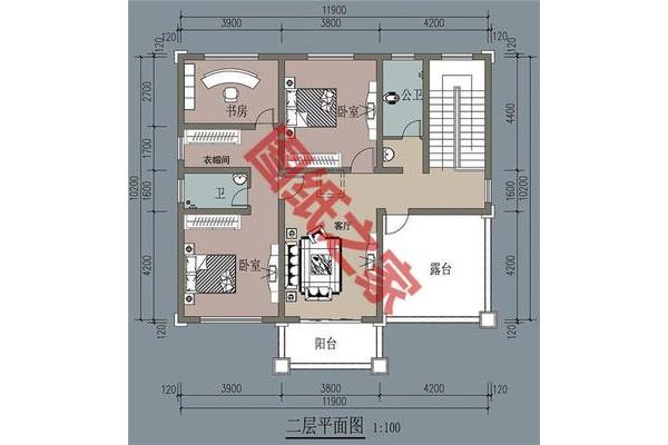 120平米农村别墅设计图